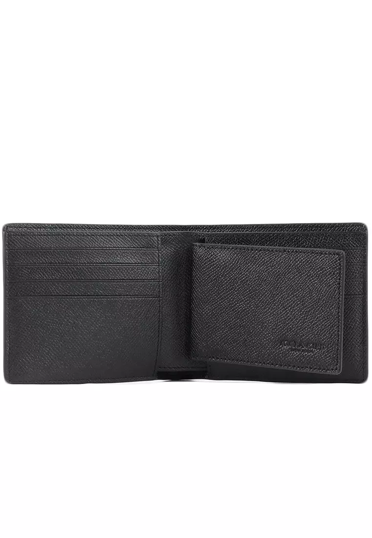 Coach Mens 3 In 1 Wallet - Black 2025 | Buy Coach Online