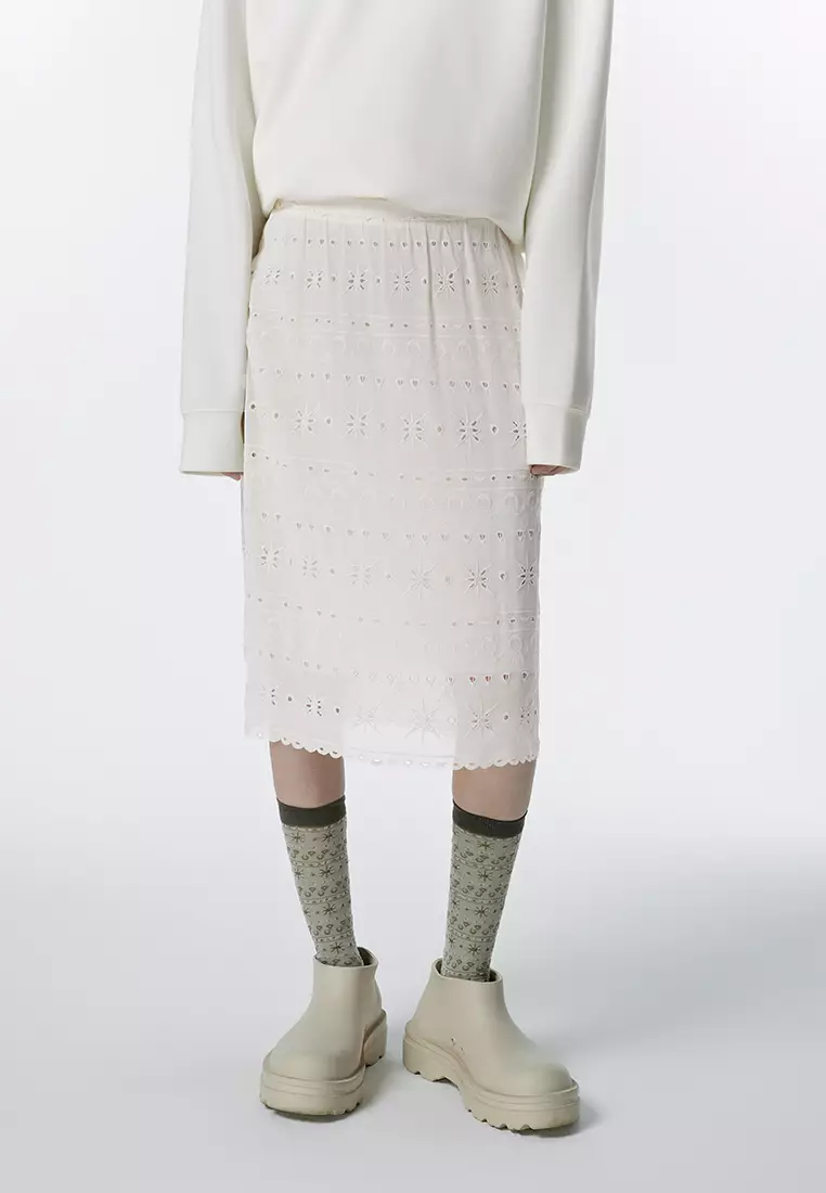 Women's Lace Insert Skirt