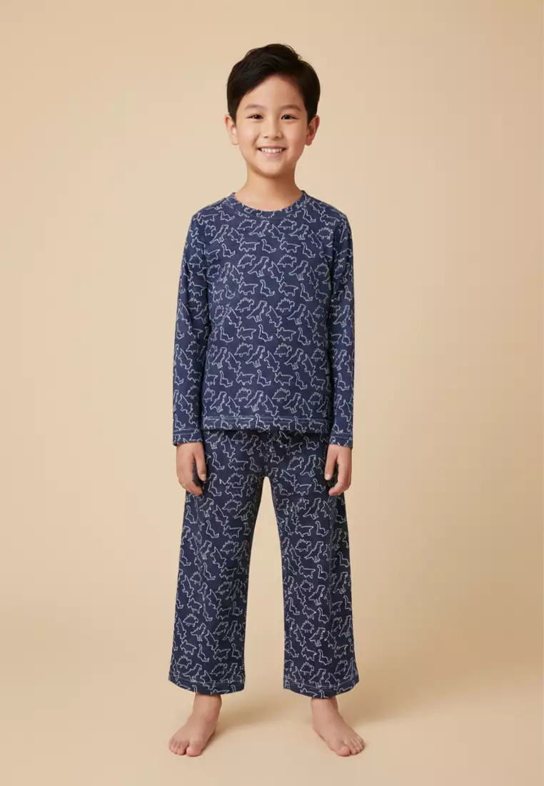 Baby and Kids Pajama Nightsuit Set- Dinos Rule