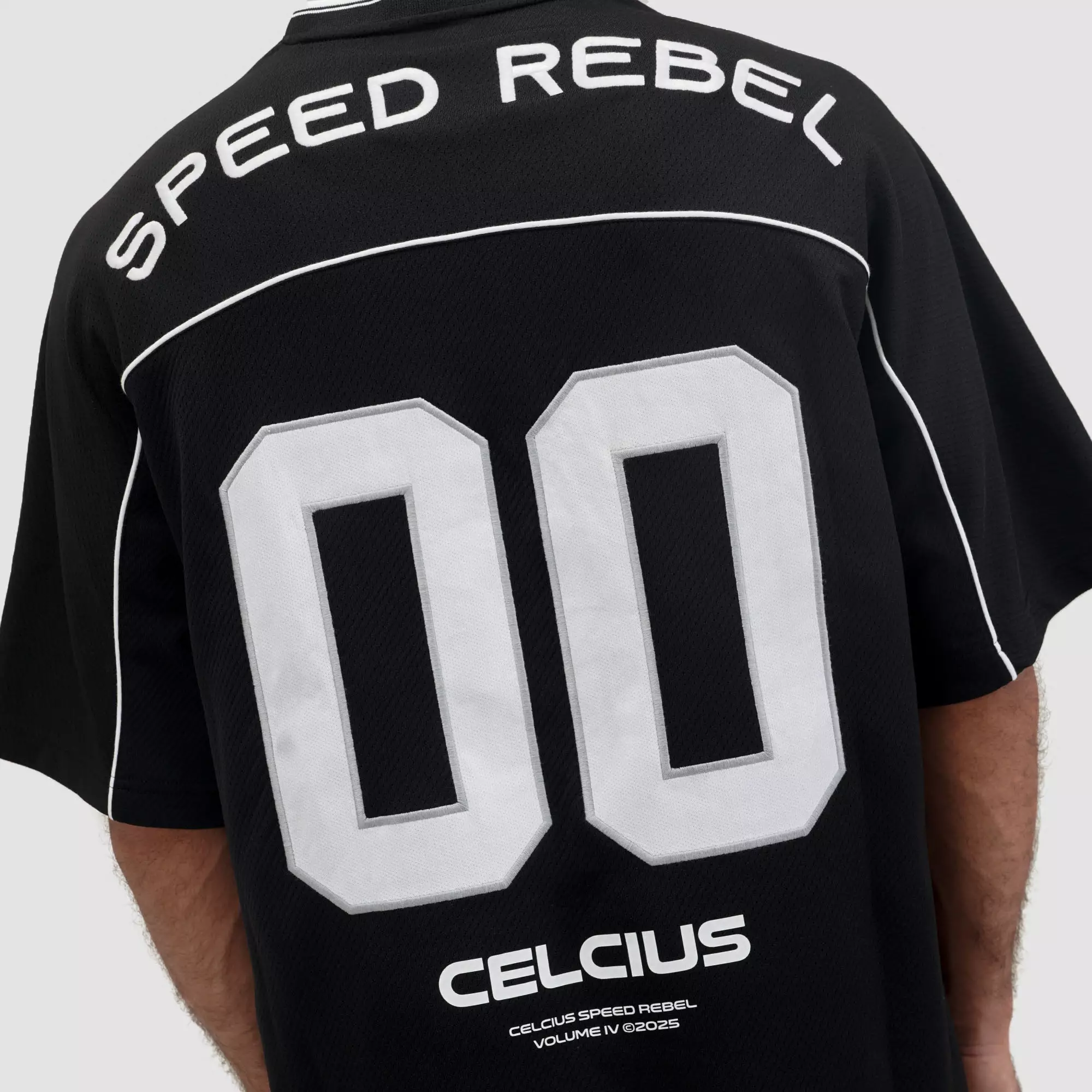 CELCIUS Speed Rebel Embroidery Kaos Jersey LIN001393C Hitam