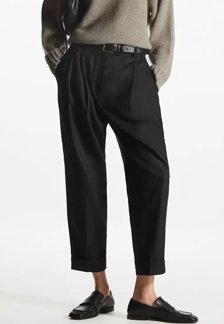 THE DECONSTRUCTED TROUSERS - BLACK - COS