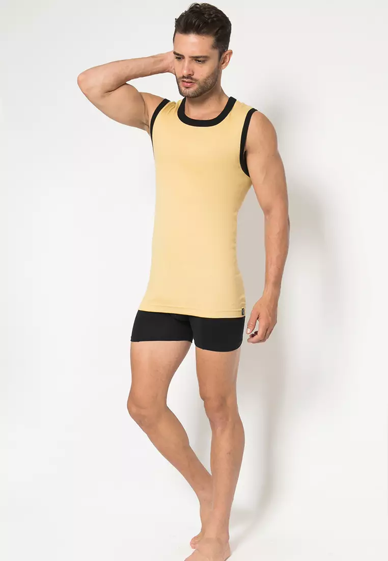LGS - Innerwear - Pakaian Dalam Pria - Kaos Tank Top - Polos