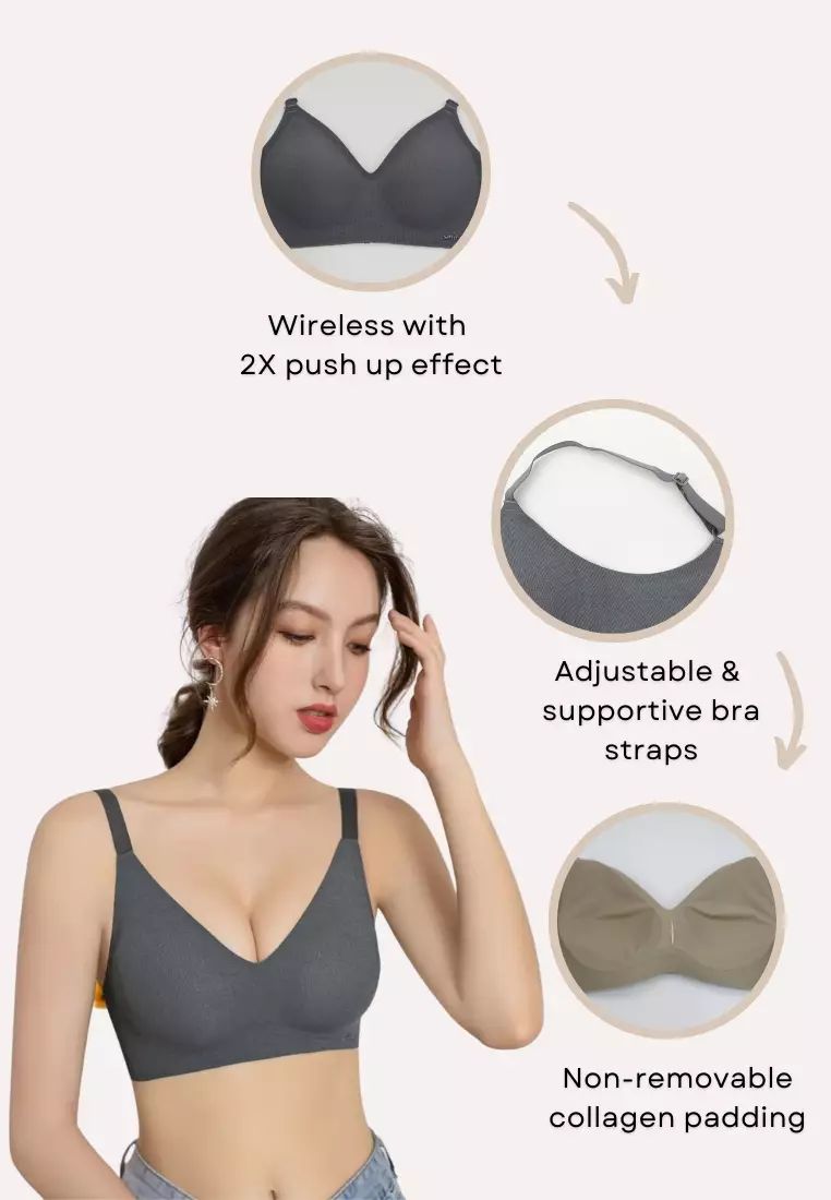 Buy Floret Wirefree Non-padded Seamless Bra - Multi-Color online
