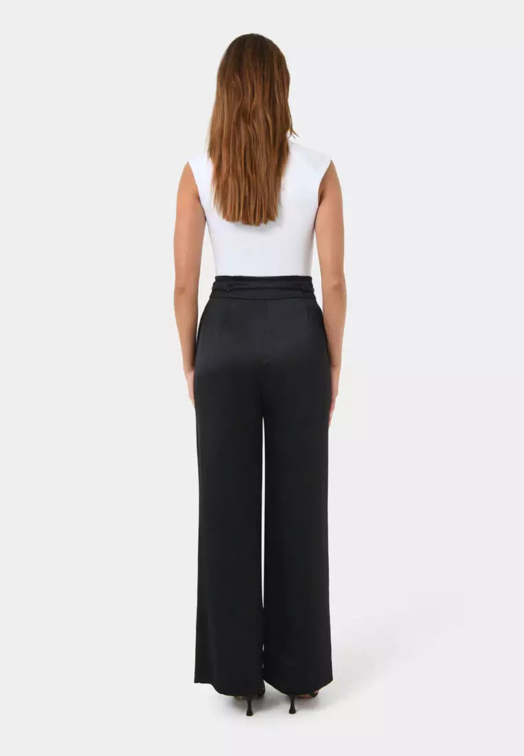 Louisa Wide Leg Satin Pants