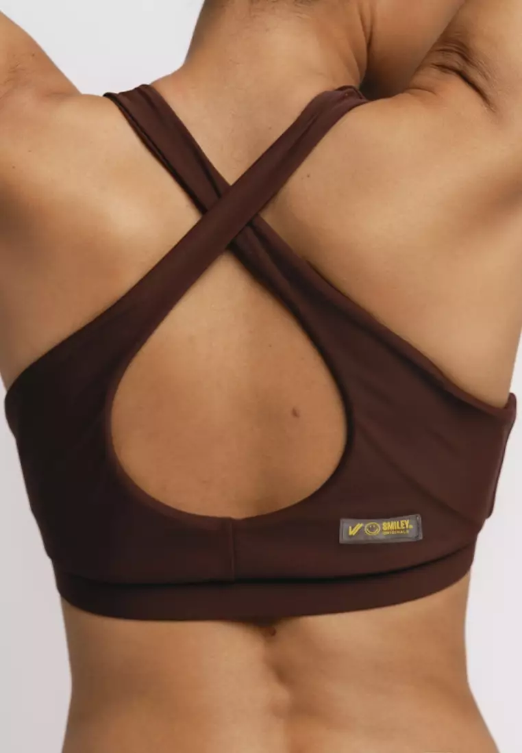 Court Sports Bra - Coffee
