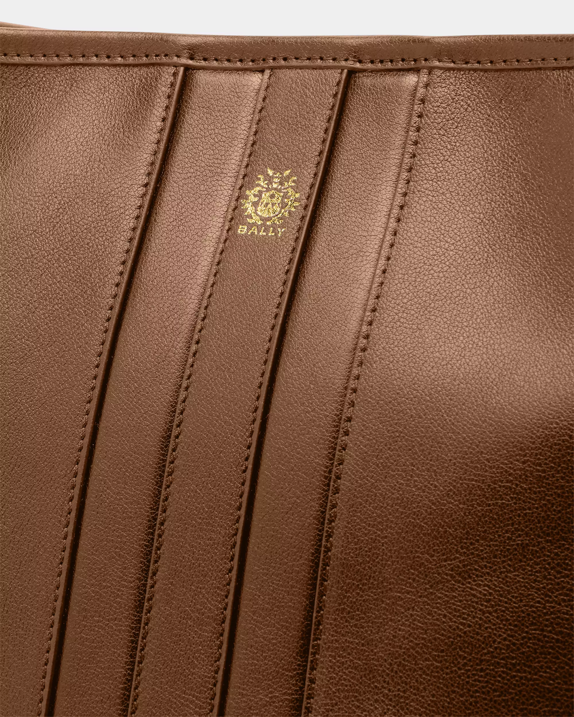 Bally Signature Bucket Bag Elisabeth in Leather - Brown