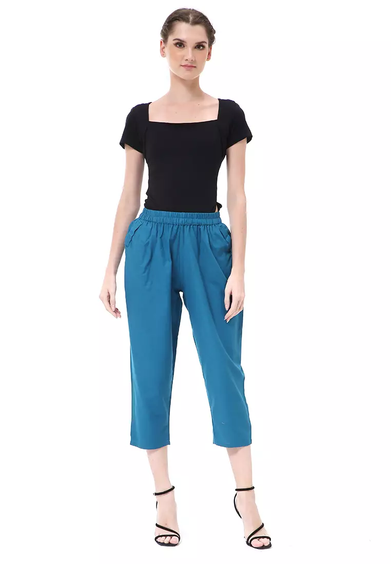 Stella Long Pants Celana Kulot Wanita Korean Style Material Linen ORIGINAL - Tosca