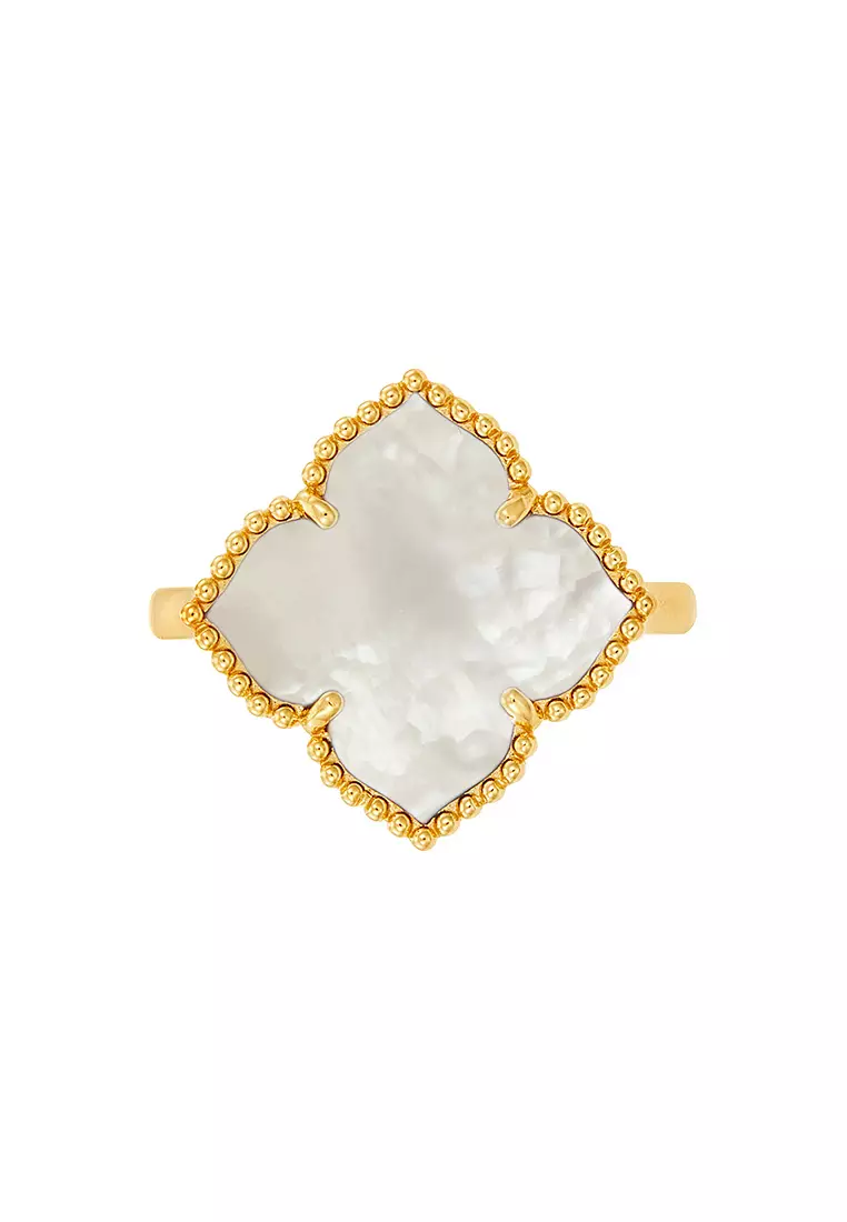 HABIB AL-ZAHRA | Mother of Pearl Ring in 750/18K Yellow Gold 270901124(YG)-MOP