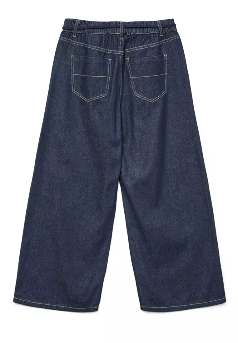 Mid Rise Wide String Jeans