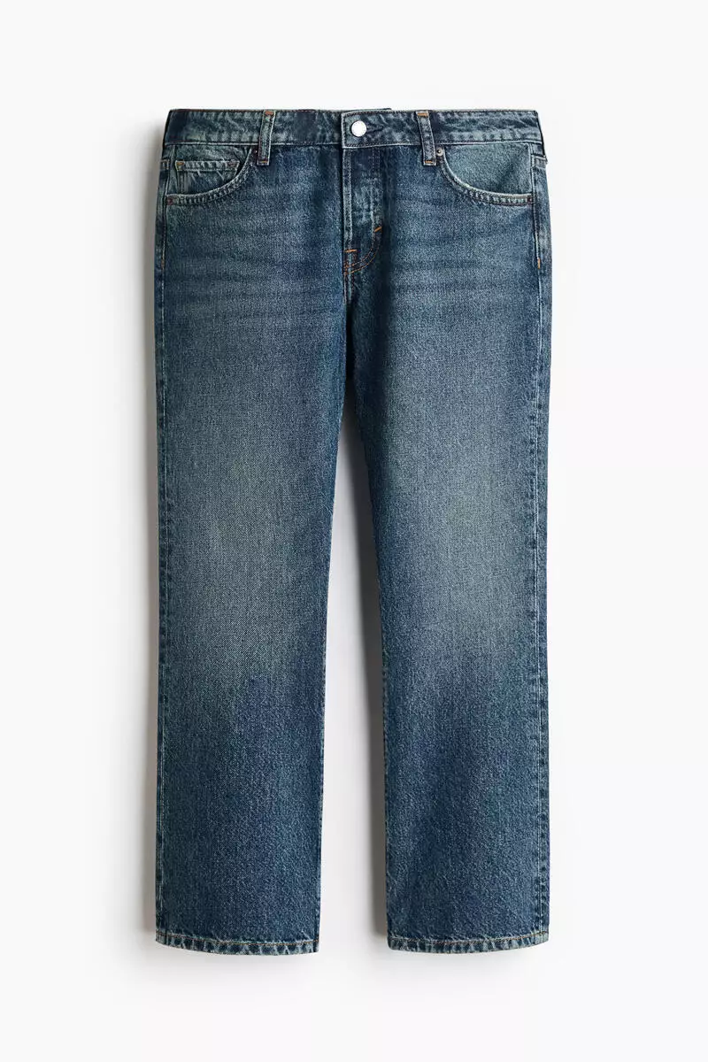 Bootcut Regular Waist Cropped Jeans