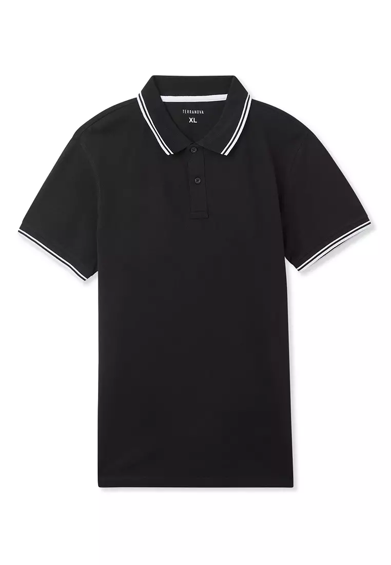 Man Short-Sleeved Polo Shirt