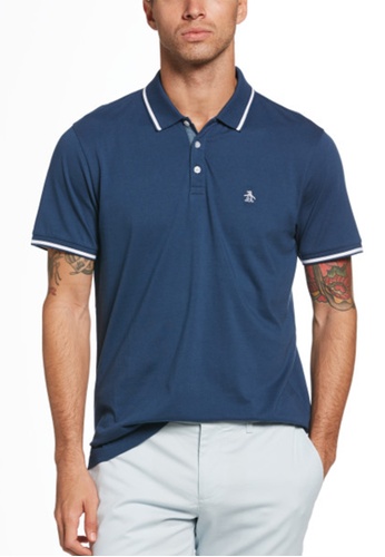 Original Penguin Mens Short Sleeve Polo with Tipping
