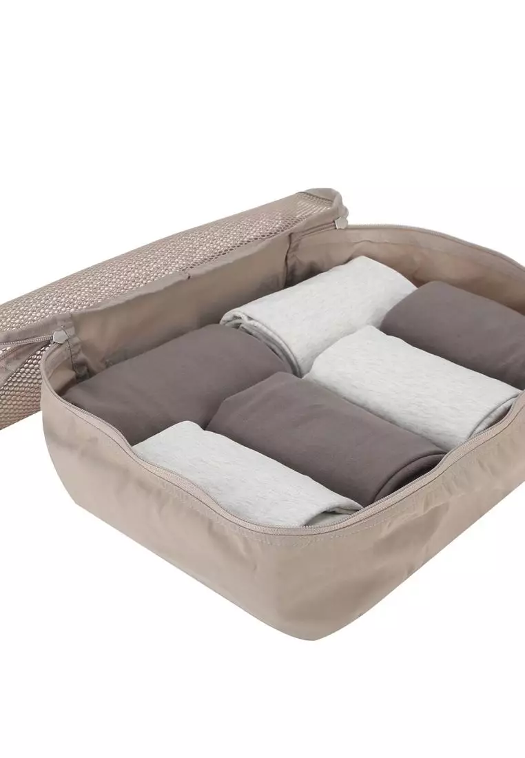 Crossing Waterproof Ripstop Nylon Packing Cube M - Light Grey