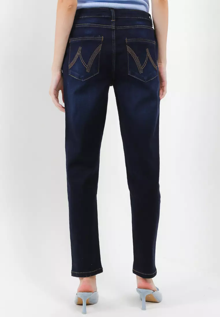 Rikia Slim Fit Denim Pants