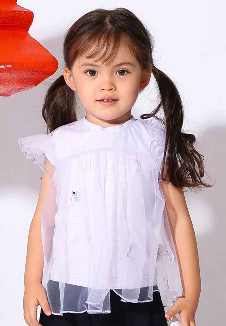 Short Sleeve Tulle Dress