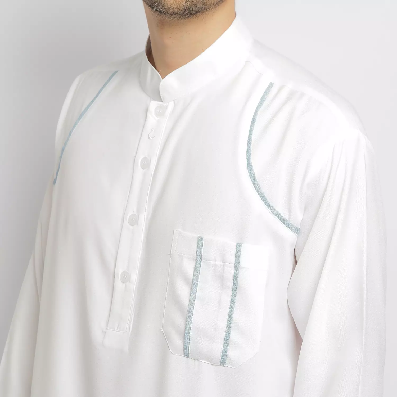 Gamis Pria GP 07 White New