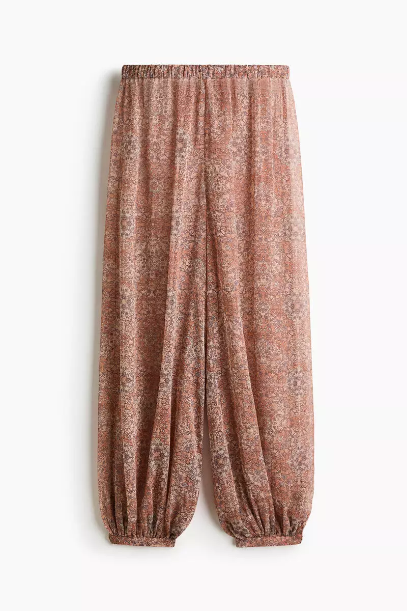 Balloon-leg pull-on trousers
