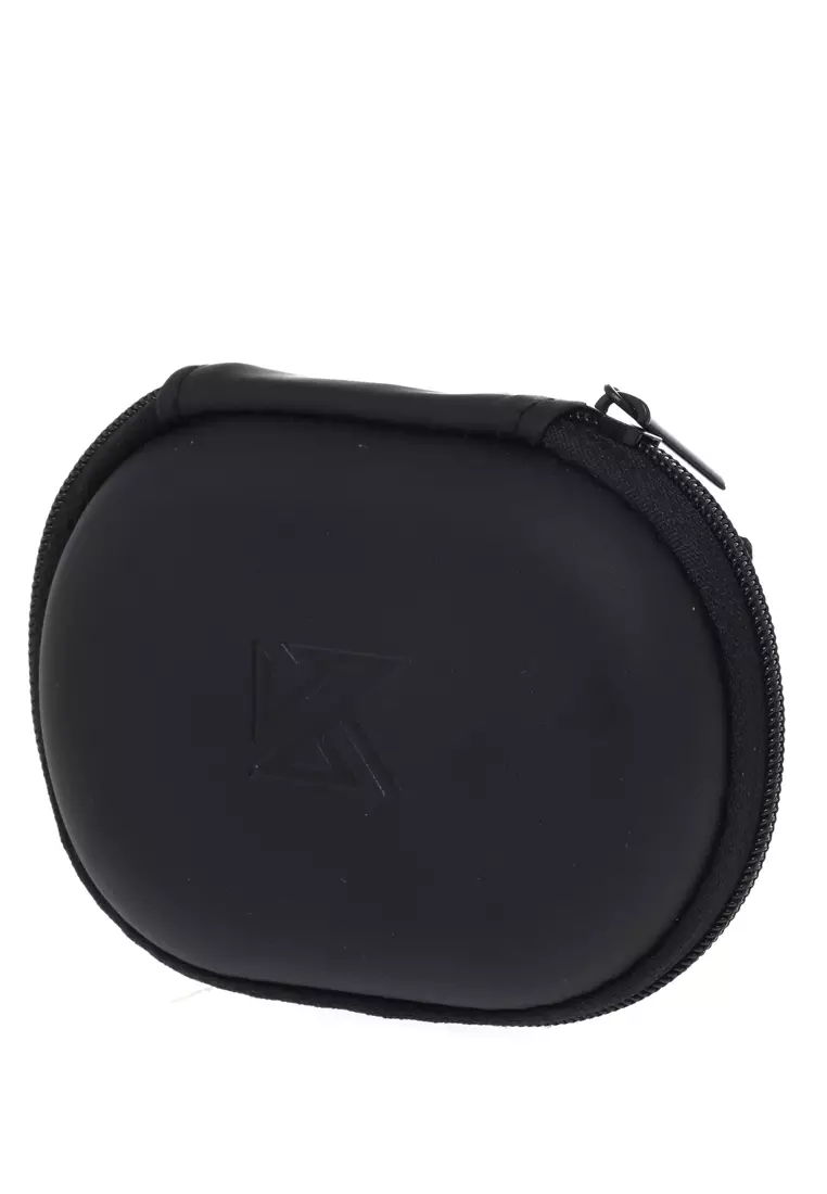 Ars Kotak Box Penyimpanan Earphone Headset EVA Case Material PU ORIGINAL - Black