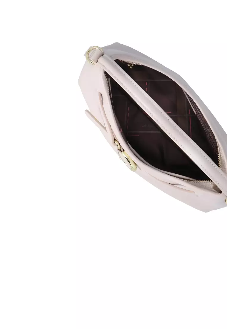 Lara Strapped Top Handle Bag - Nude