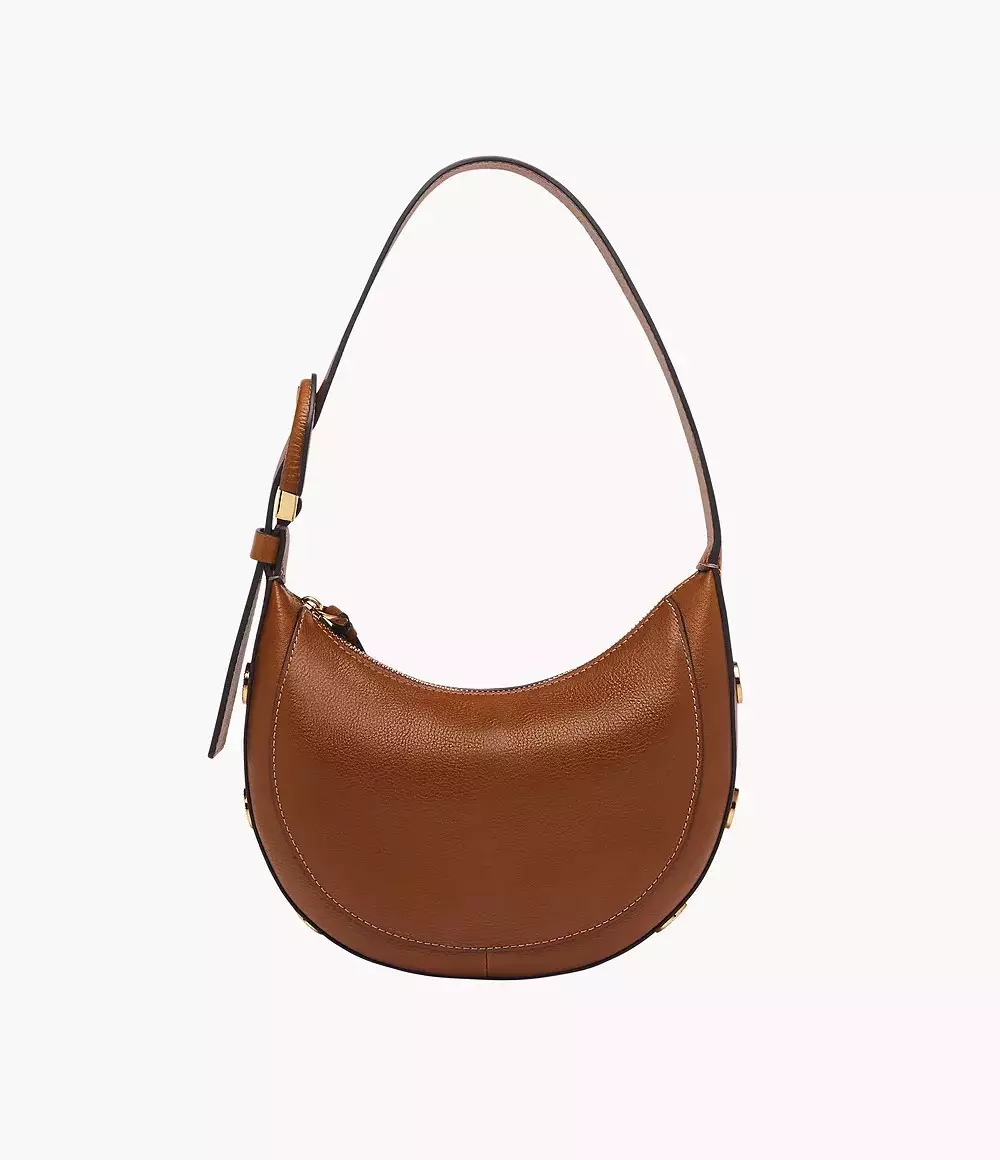 Fossil Harwell Leather Crescent Brown Tas Wanita ZB1916 200