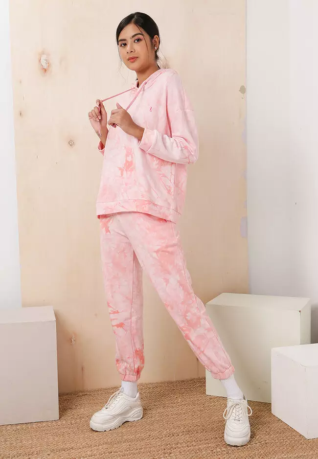 Buy Lubna Tie Dye Print Hoodie Sweater 2023 Online | ZALORA Singapore