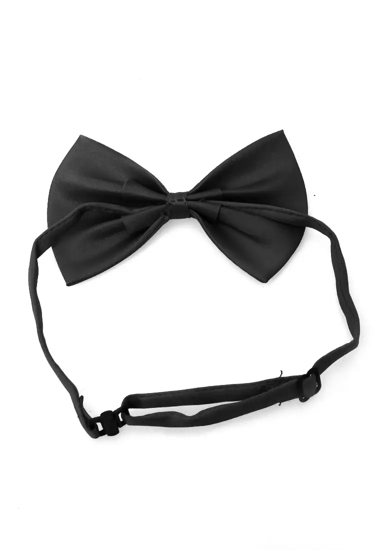 Rosarie Aksesoris Fashion Anak Pria Dasi Kupu-Kupu Tali Kecil Kid Bowties Material Polyester ORIGINAL - Black