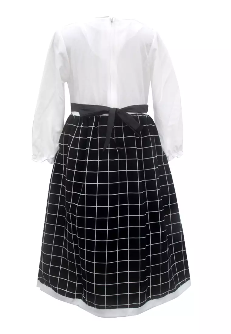 Two Mix Baju Muslim Anak Perempuan Motif Kotak -  Gamis Anak Perempuan Usia 1-12 Tahun 4146