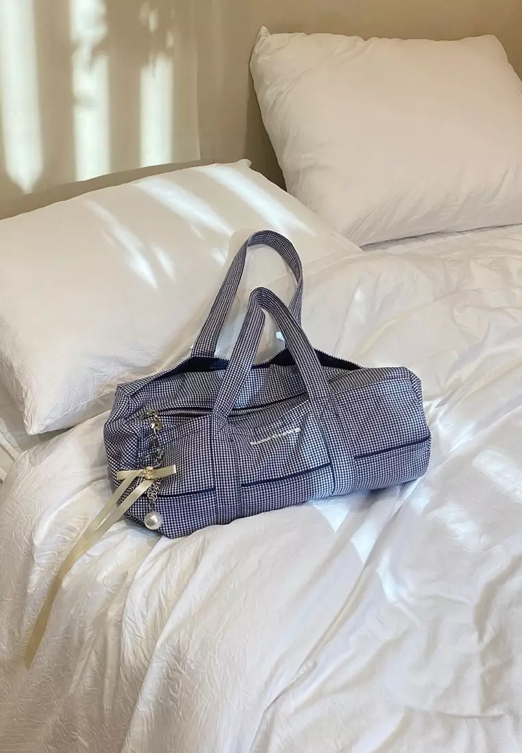 Mini Duffle Bag_Gingham Check