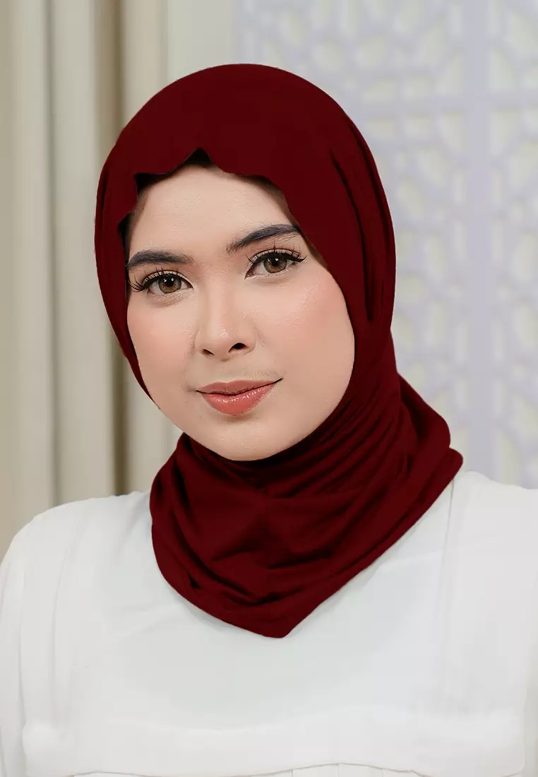 HIJAB INSTAN LUMA - DEEP MAROON