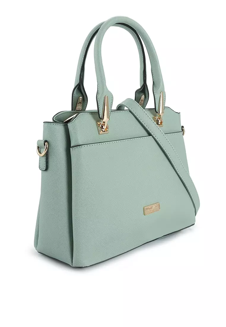 Saffiano Convertible Satchel