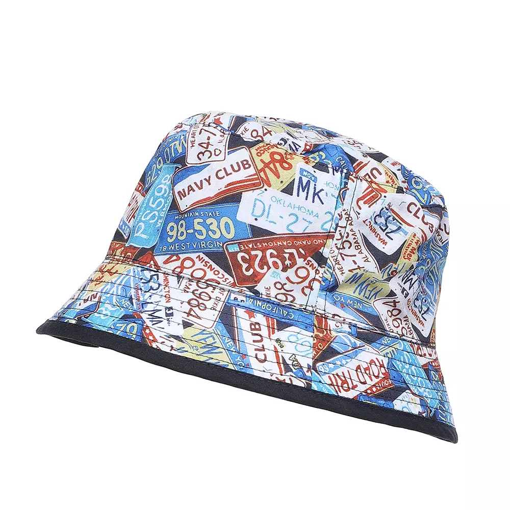 Navy Club Bella Topi Bucket Hat Two in One Casual Cap - Topi Pria Wanita Unisex