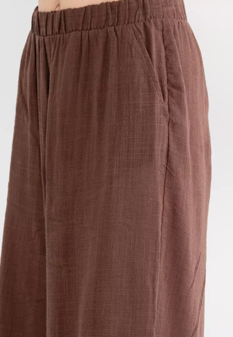 Buy Cotton On Body Relaxed Beach Pants in Brownie 2024 Online