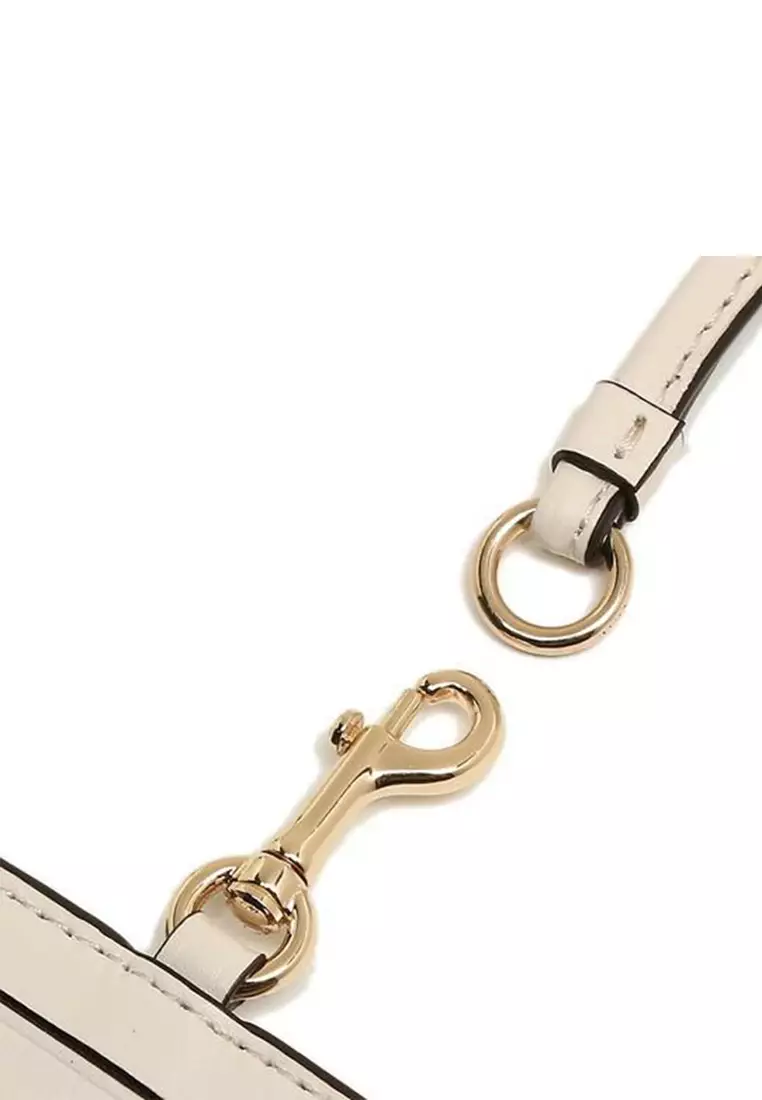 ID Lanyard In Signature Canvas Light Khaki/Chalk 63274