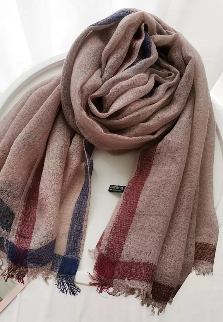 Louis Vuitton Mng Two-Sided Scarf Grey Wool