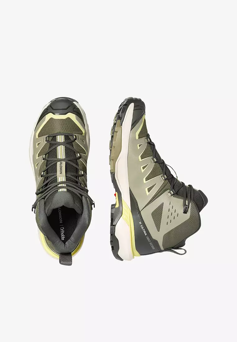 X Ultra Edge Mid Gore-tex Men Outdoor Shoes in Olive Night /Aloe / Endive