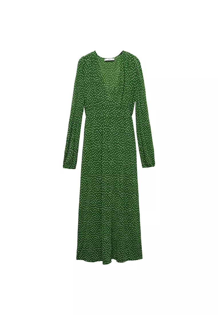Buy Mango Polka Dot Midi Dress 2024 Online ZALORA Singapore