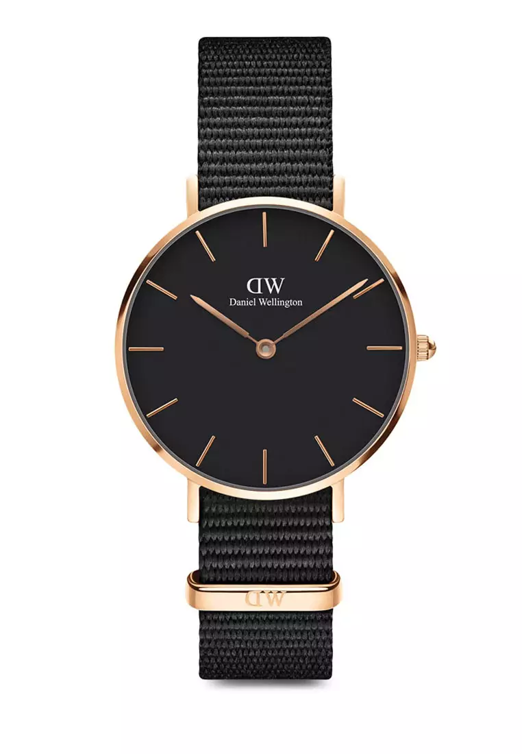 Buy Daniel Wellington Petite Cornwall 32mm Watch Black dial Nato