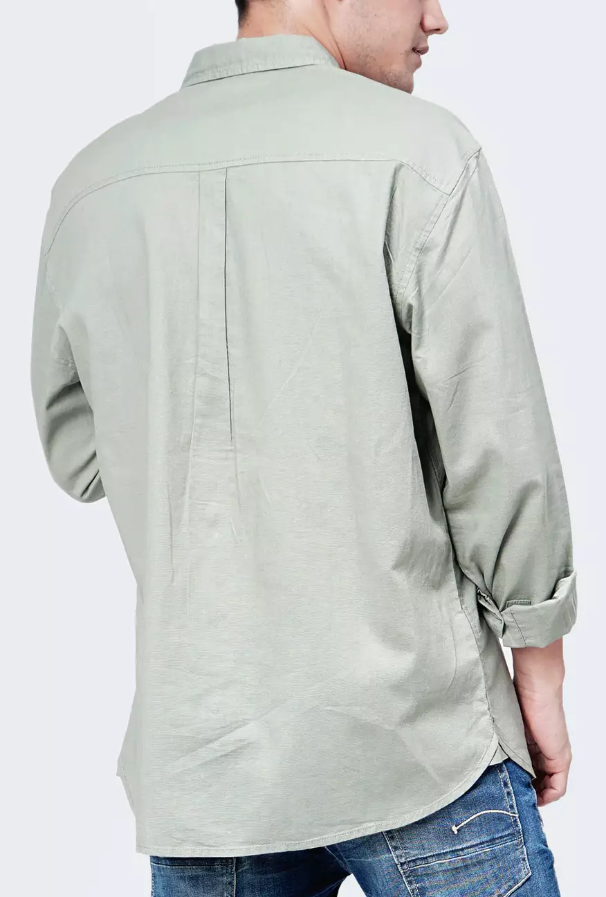 Kemeja Pria Ottoman Dusty Green