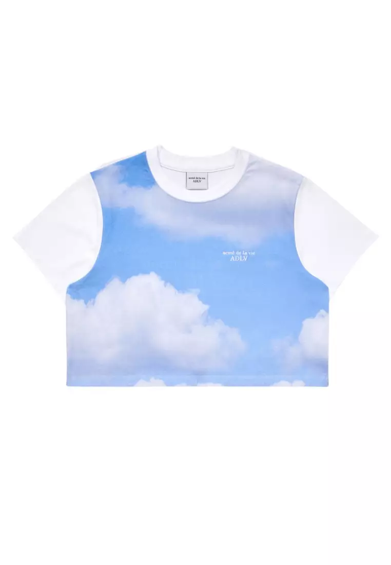 ★関税込★acme'de la vie★CLOUD ARTWORK CROP TOP T-SHIRT★ MUSINSA | acmé de la vie CLOUD ARTWORK CROP TOP SHORT SLEEVE