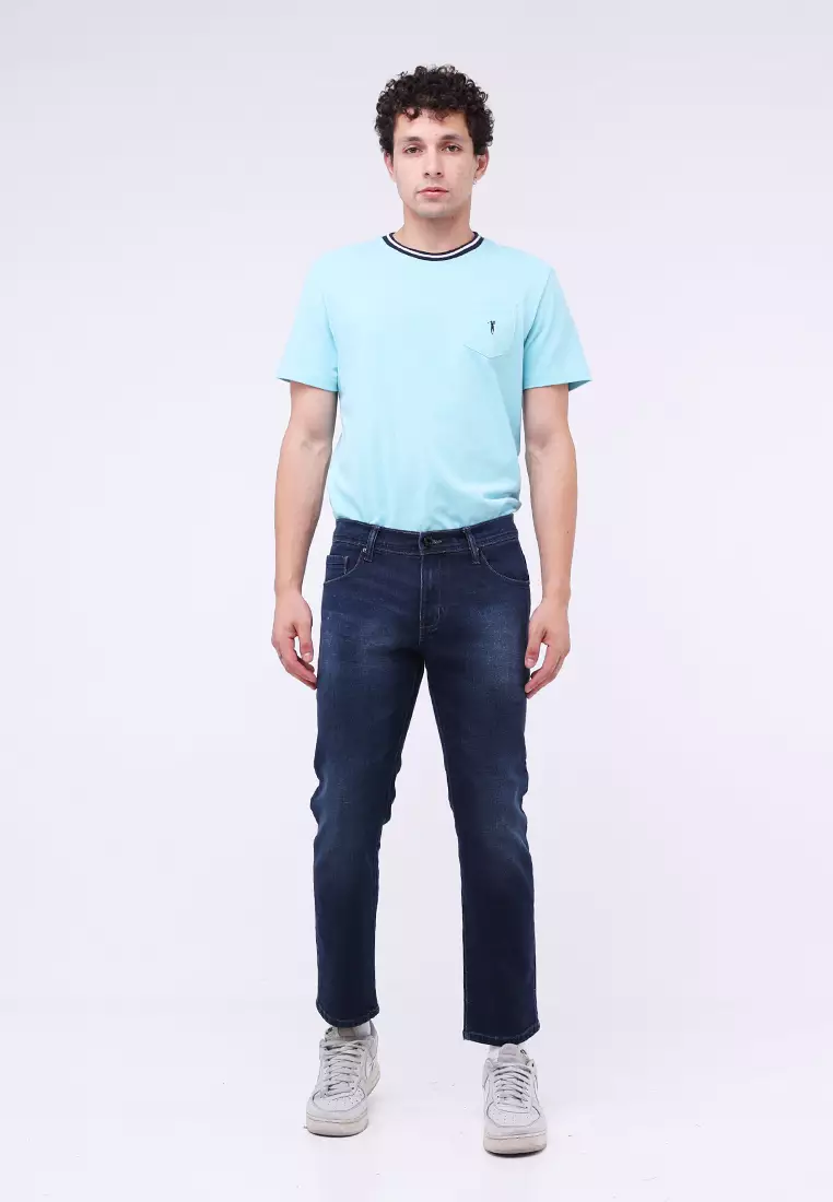 Denim Long Slim Tapered Jeans