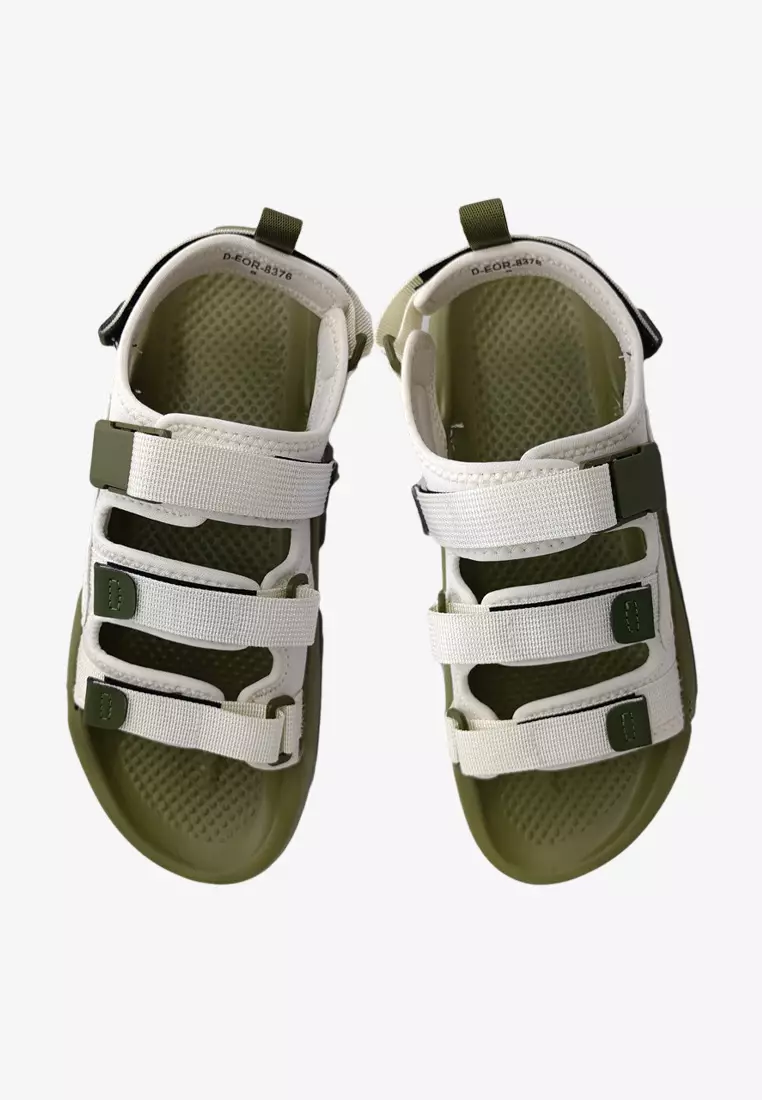 Dr Cardin Men Adjustable Triple Strappy Chunky Walking Sandals D-EOR-8376