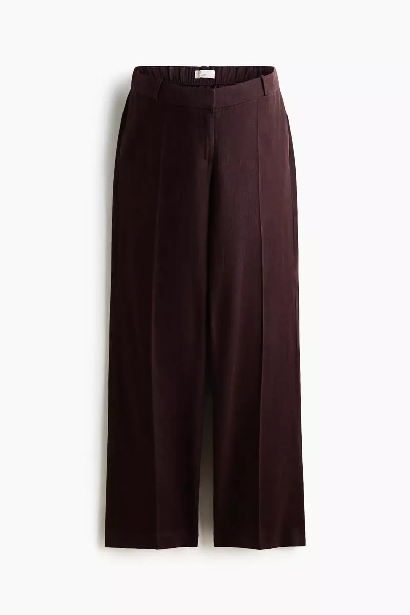 MAMA Linen-blend tailored trousers