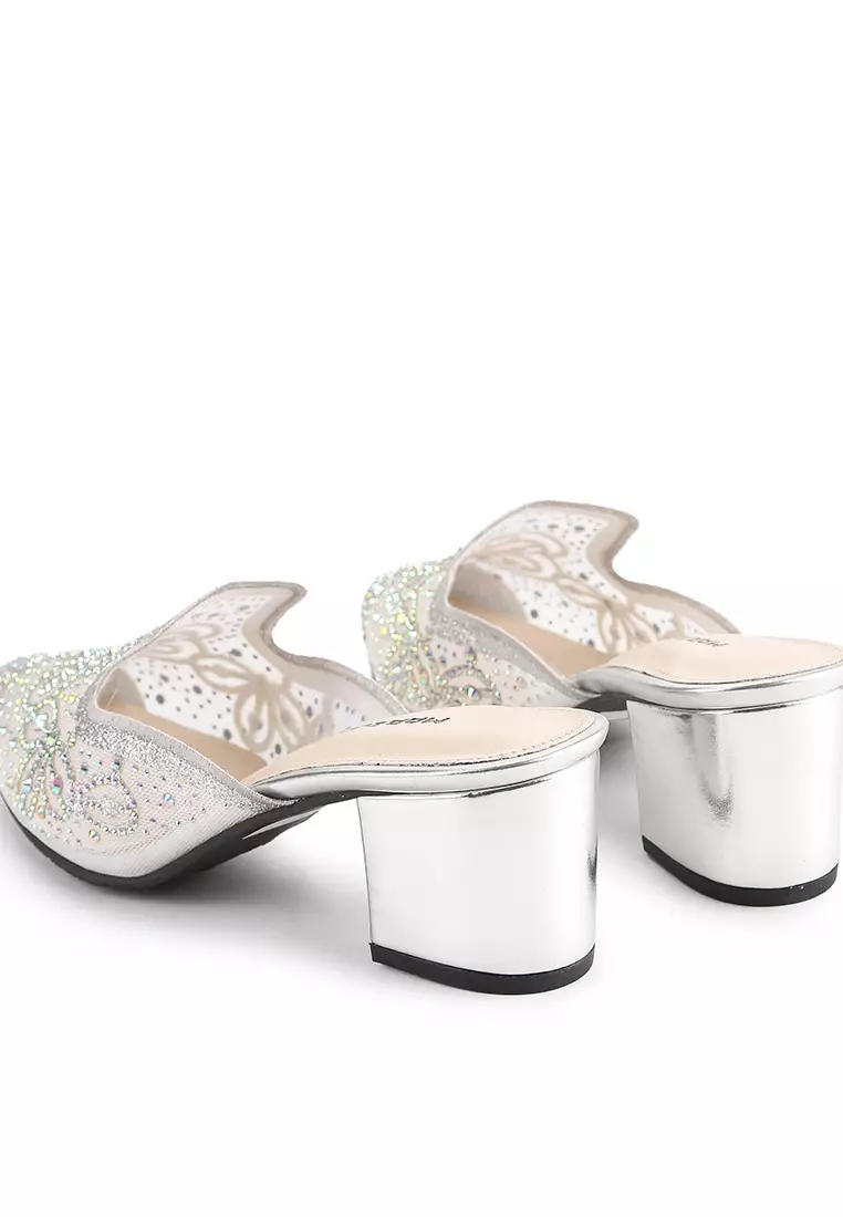 Lotuna Sandal Slop Wanita pesta