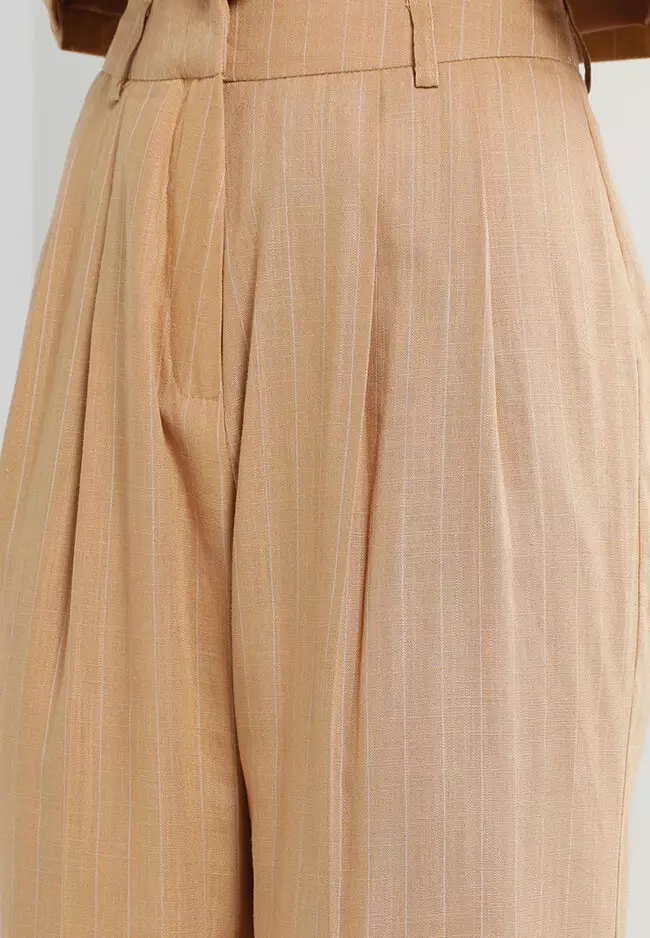 Topshop best sale striped trousers