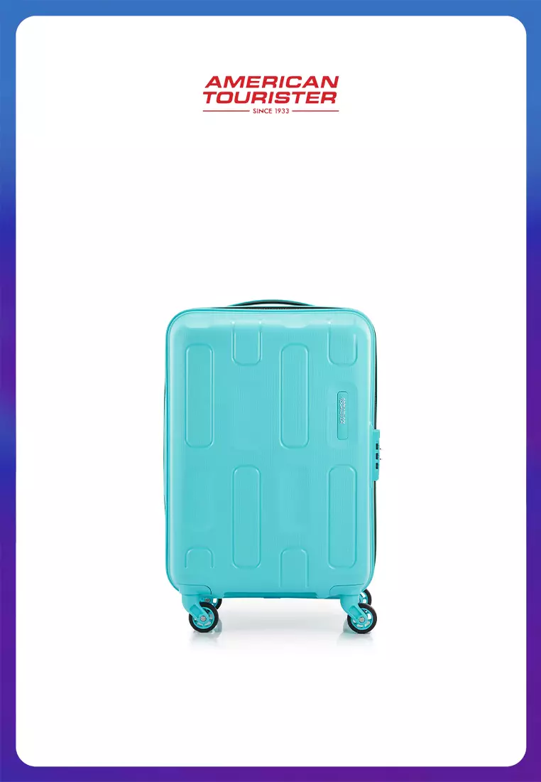 American Tourister Koper Hardcase Ellipso Cabin 20inch - Aqua Blue