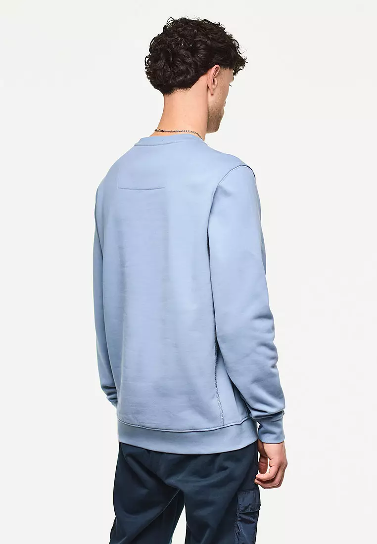 MENS BLUE SHADOW THUNDER CREW WITH PARACHUTE BINDING