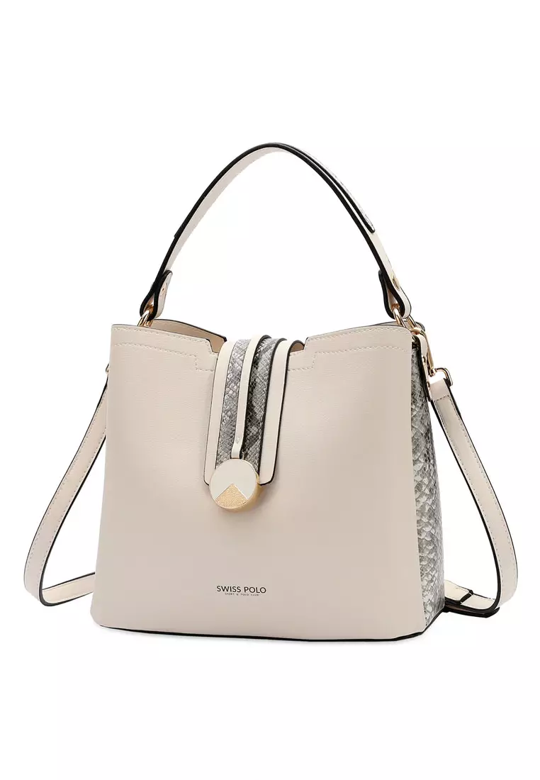 Top Handle Bag / Sling Bag / Crossbody Bag - White