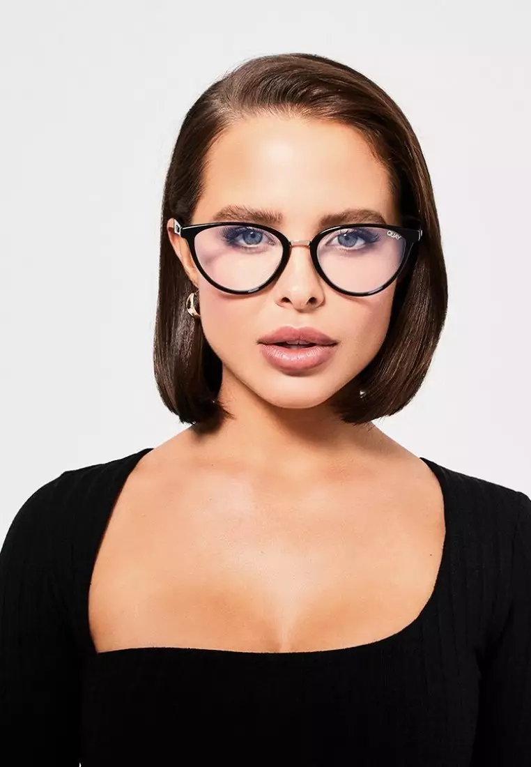 Buy QUAY Rumours Blue Light Glasses - Black/Clear 2026  display picture 2