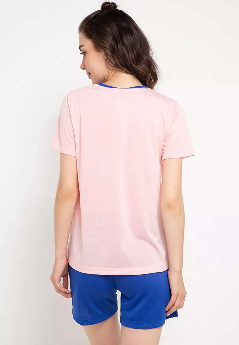 Pyjama Short Sleeve Short Pants Print Love Royal Sleepwear