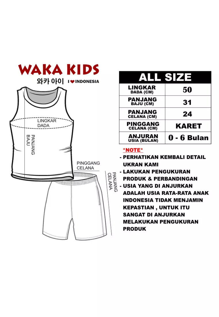Skabe Pakaian Bayi Anak Laki Laki Baju Atasan Singlet Motif Rocket Setelan Celana Kaos Baby Putih All Size Usia 0 Sampai 6 Bulan 3488 Everyday Waka Kids Wakakids